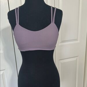 Lululemon Purple Ribbed Sports Bra
